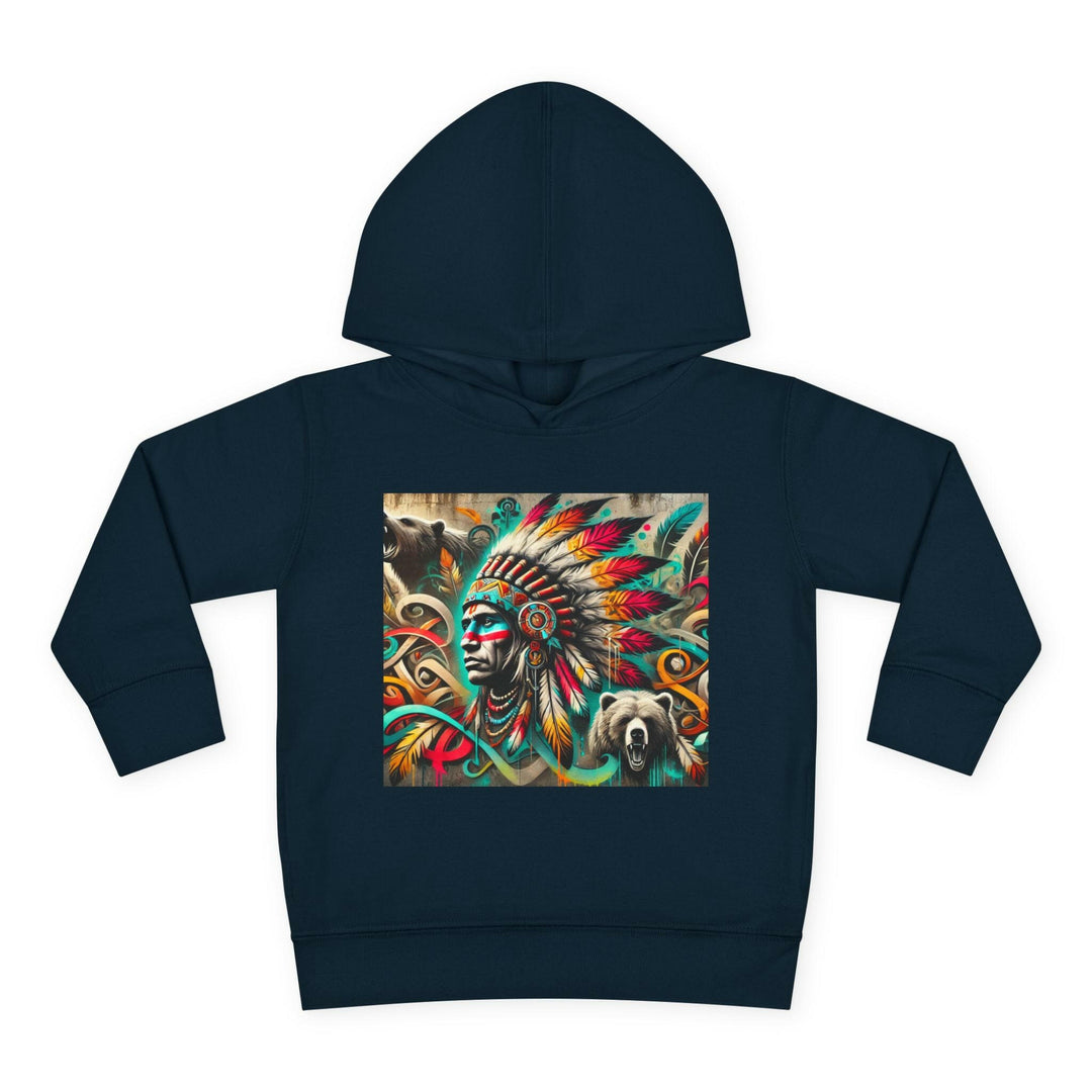 Tribal Guardian toddler hoodie with unique tribal design, perfect for stylish kids