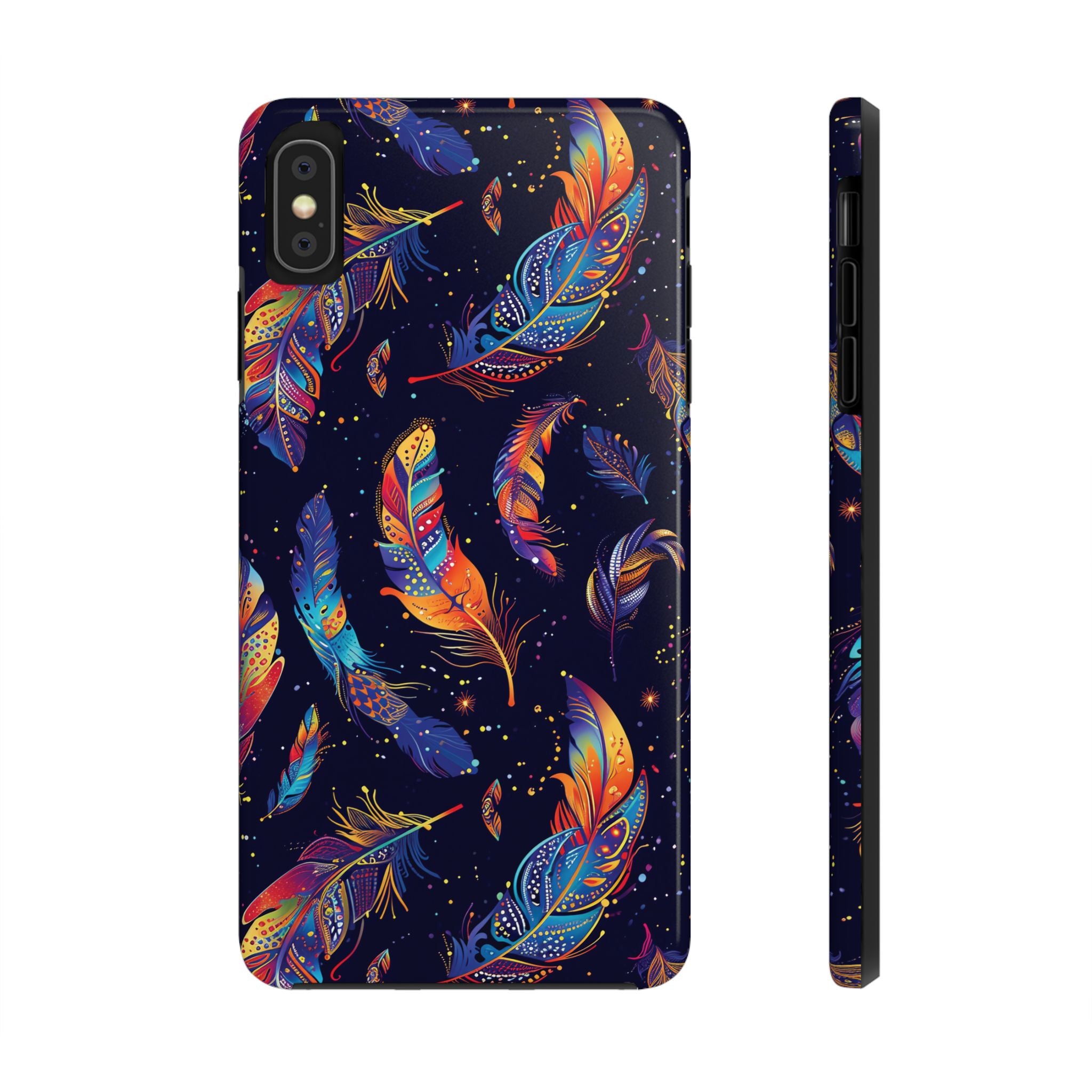 Native American Feather Tough Phone Case – Tribal Protection with Meaning for iPhone & Samsung