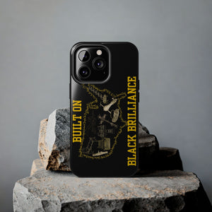 Built on Black Excellence Tough Phone Case – Melanin Magic Power Statement | iPhone & Samsung