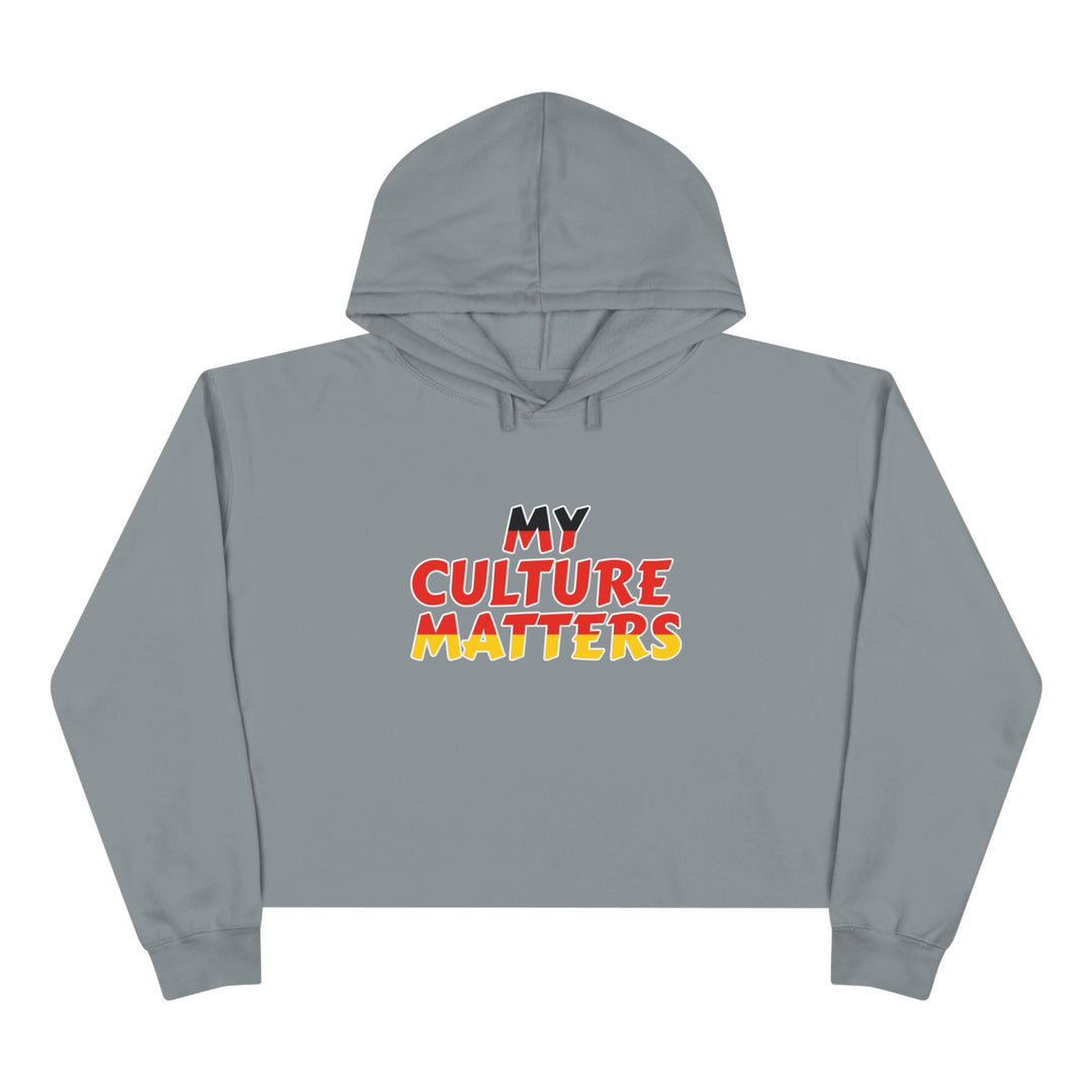 Native 'Culture Matters' Crop Hoodie