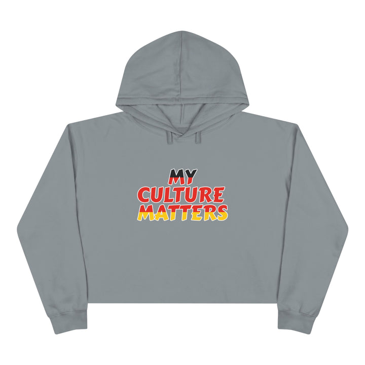 Native 'Culture Matters' Crop Hoodie