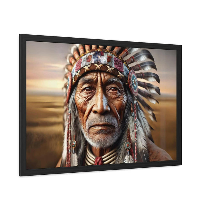 Native American Elder Framed Art.