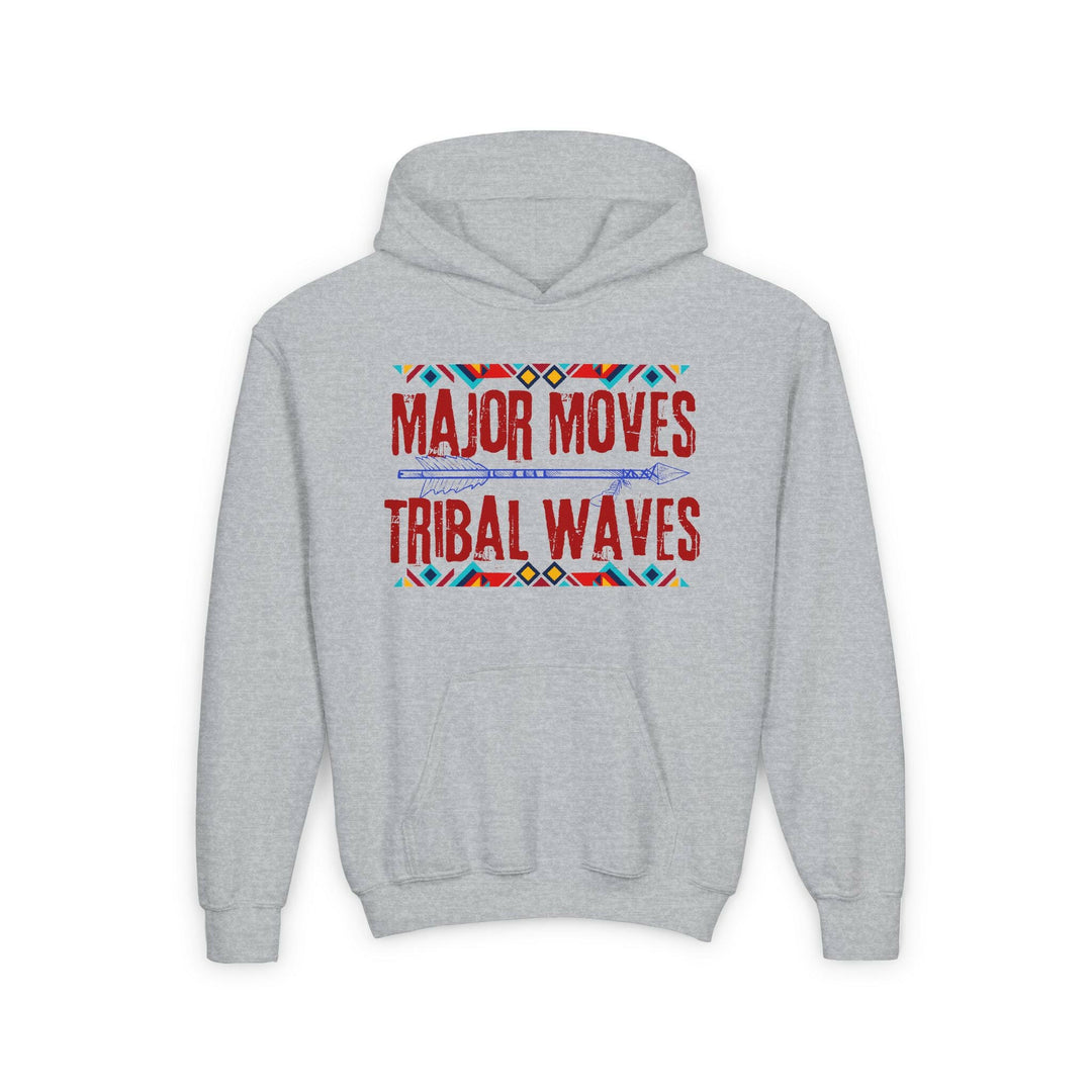 Elevate your style with major moves in this youth hoodie - a cultural heritage piece to make a statement!