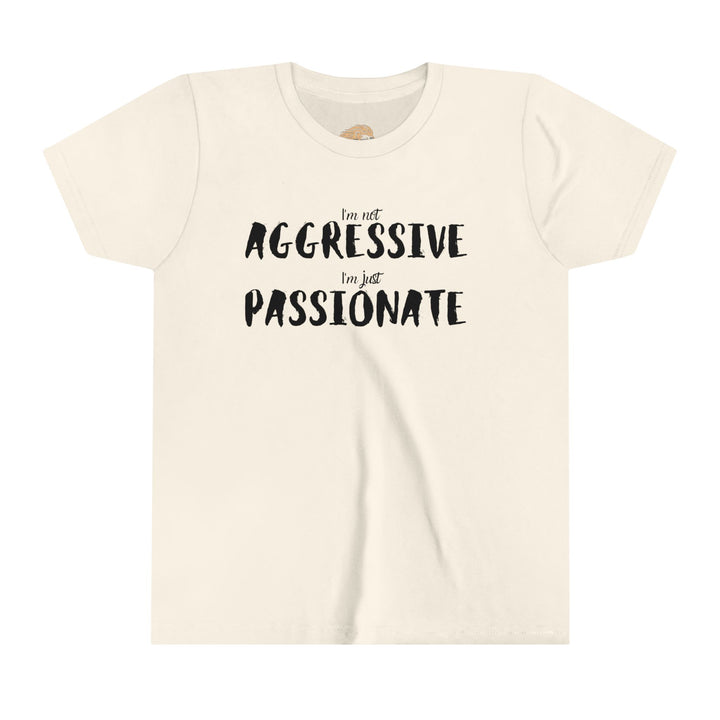 Youth tee breaking stereotypes - empowerment concept, not aggressive but passionate youth fashion