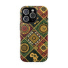 Afrocentric Tribal Pattern Tough Phone Case – African Heritage Style for iPhone & Samsung