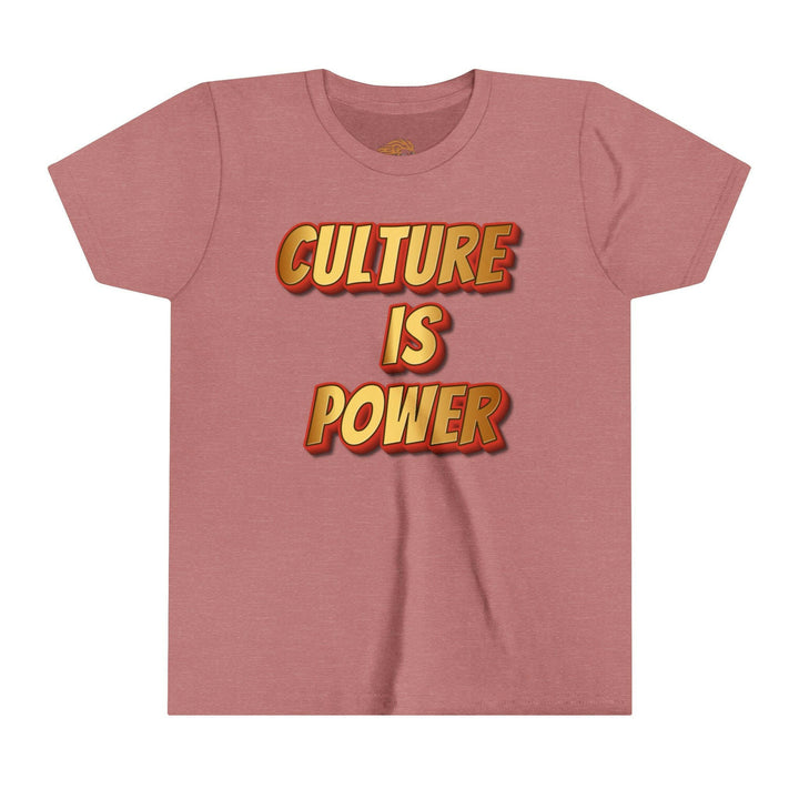 Youth Tee - Culture is Power Bold Graphic Shirt - MKCM Modern Designs