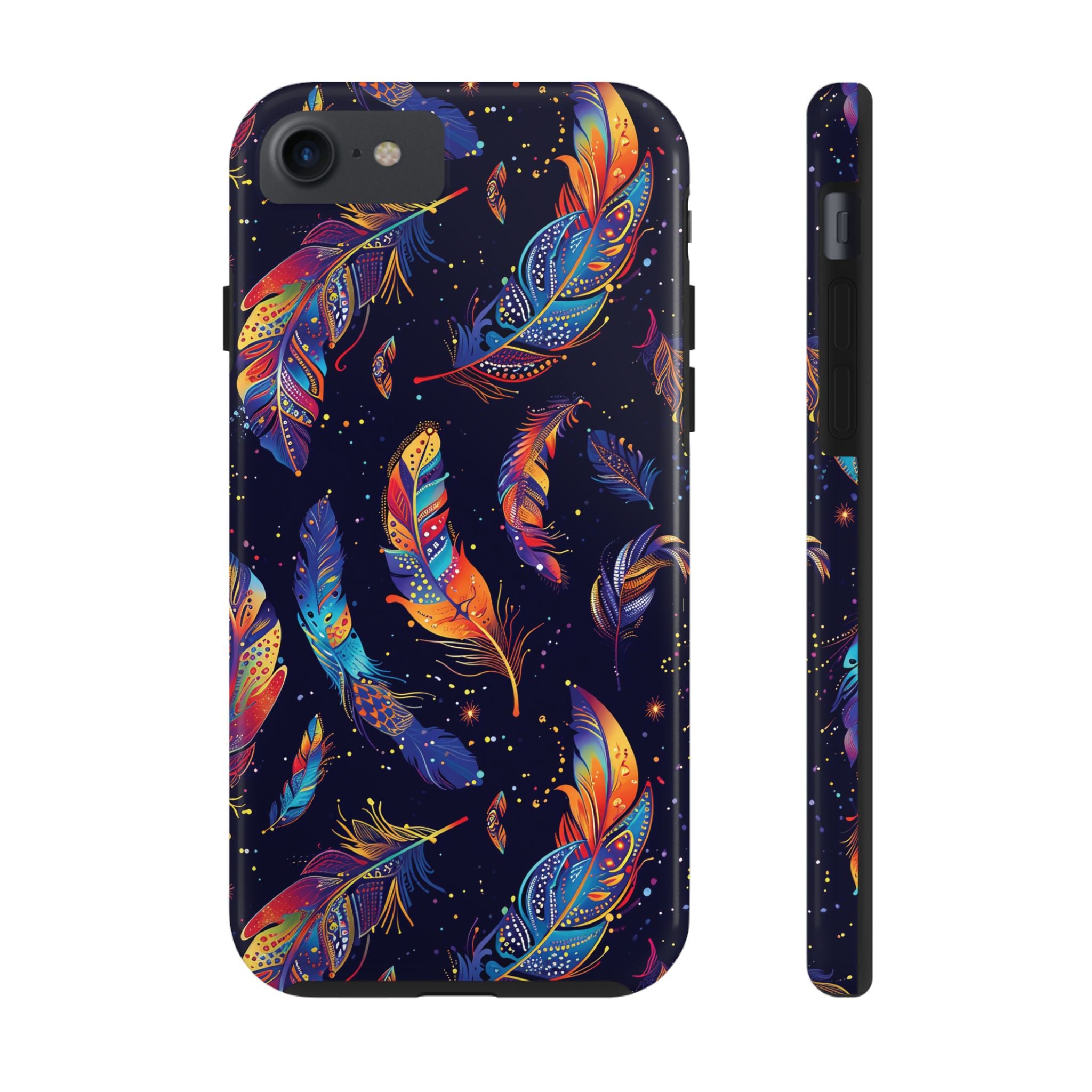 Native American Feather Tough Phone Case – Tribal Protection with Meaning for iPhone & Samsung