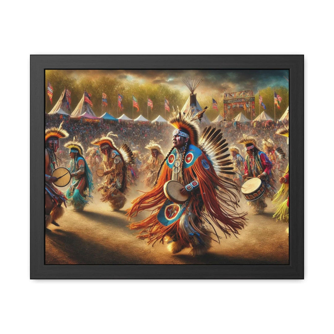 Native American PowWow Framed Art.