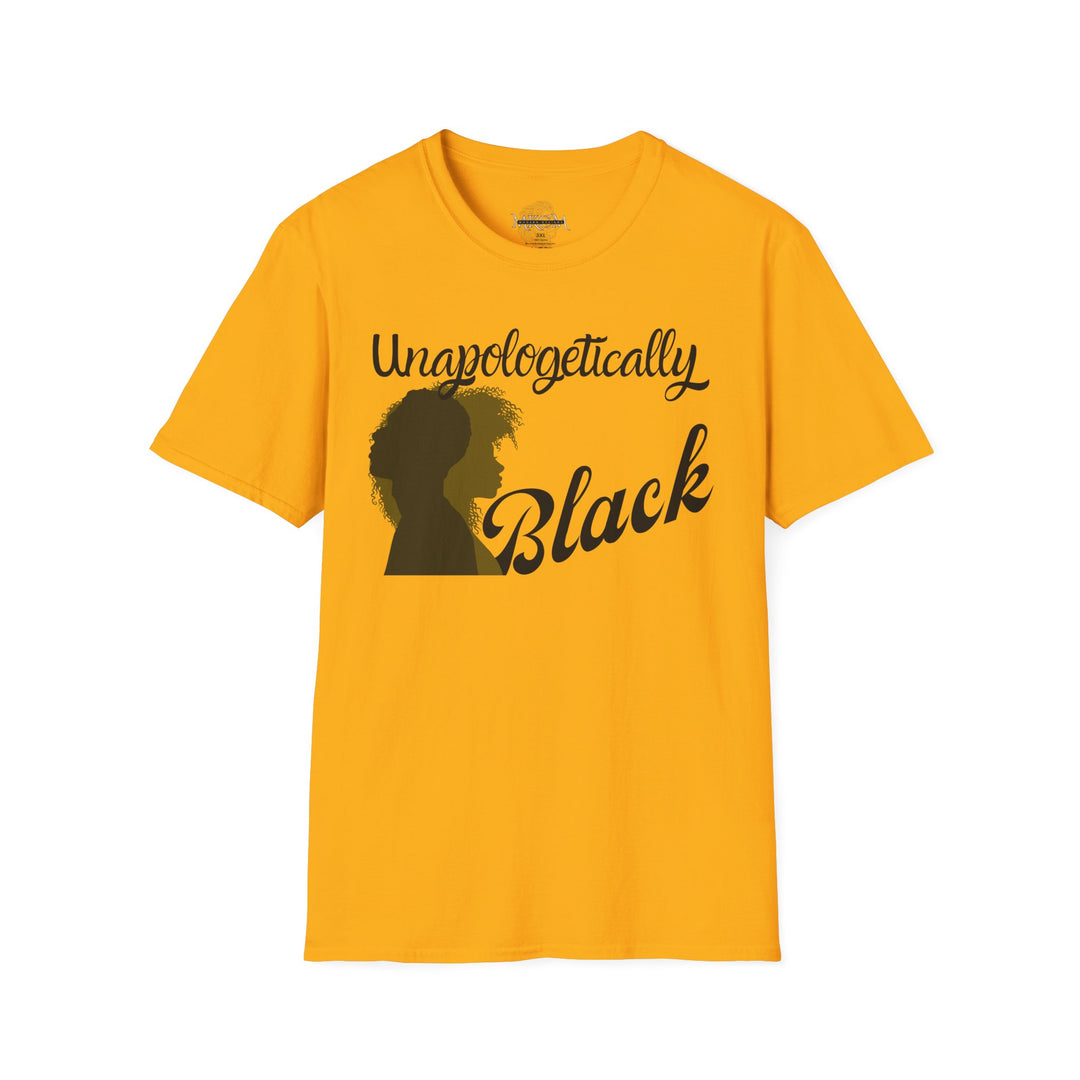 Empowerment-themed Unapologetically Black tee promoting unity and pride