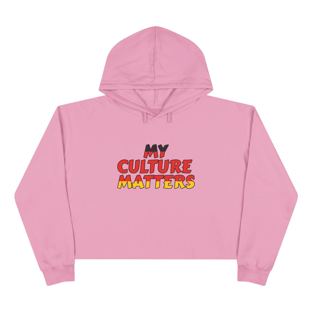 Native 'Culture Matters' Crop Hoodie