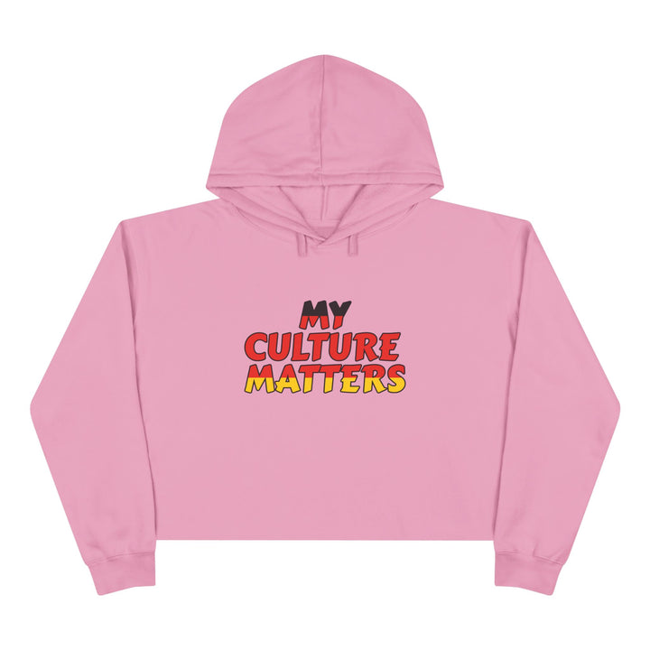 Native 'Culture Matters' Crop Hoodie