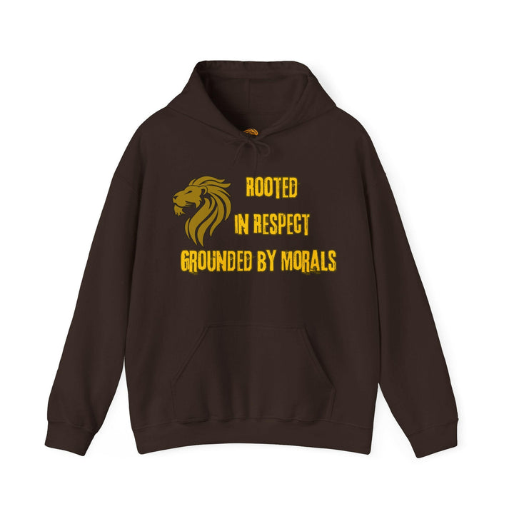 Rooted in Respect, Grounded by Morals Unisex Hoodie - MKCM Modern Designs