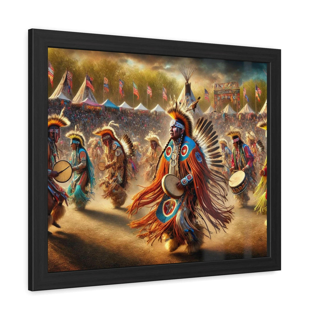 Native American PowWow Framed Art.