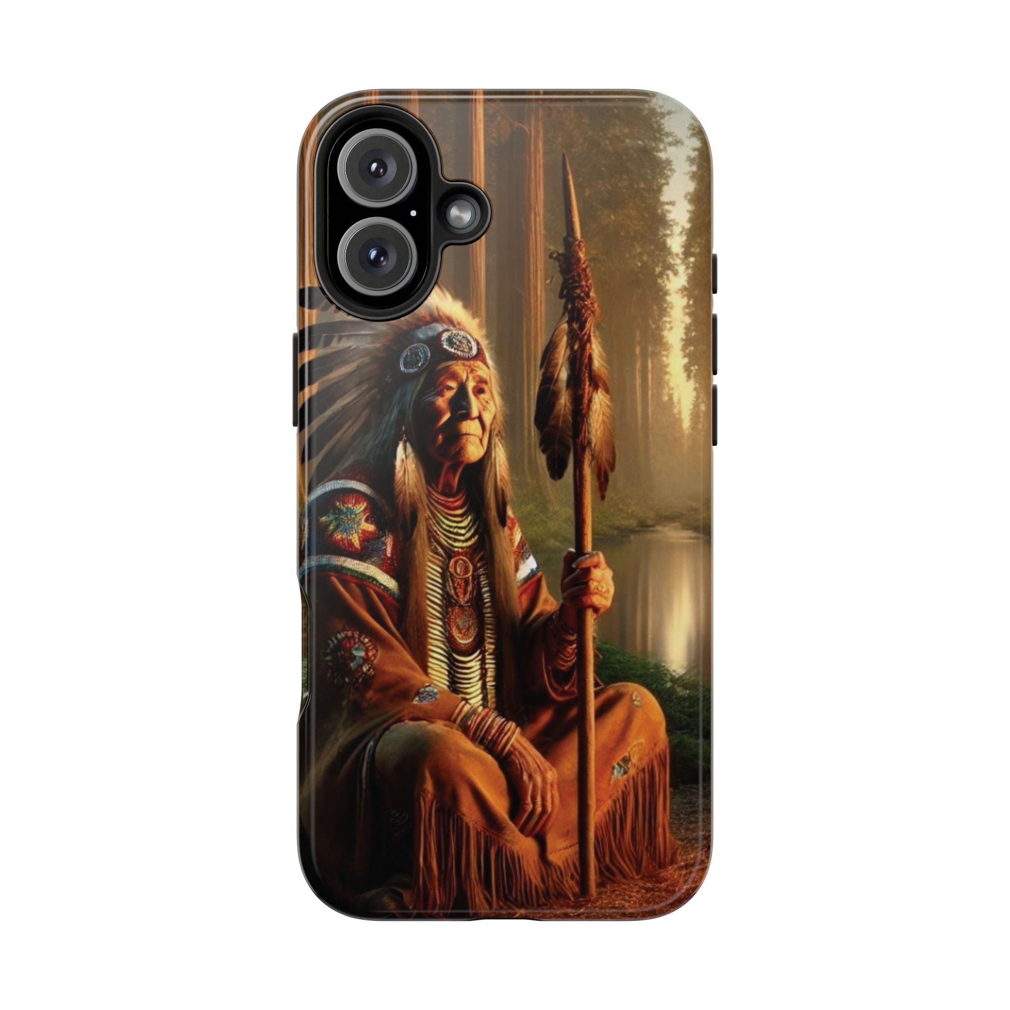 Native American Elder Tough Phone Case – Indigenous Warrior Wisdom for iPhone & Samsung