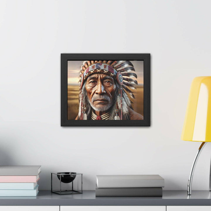 Native American Elder Framed Art.