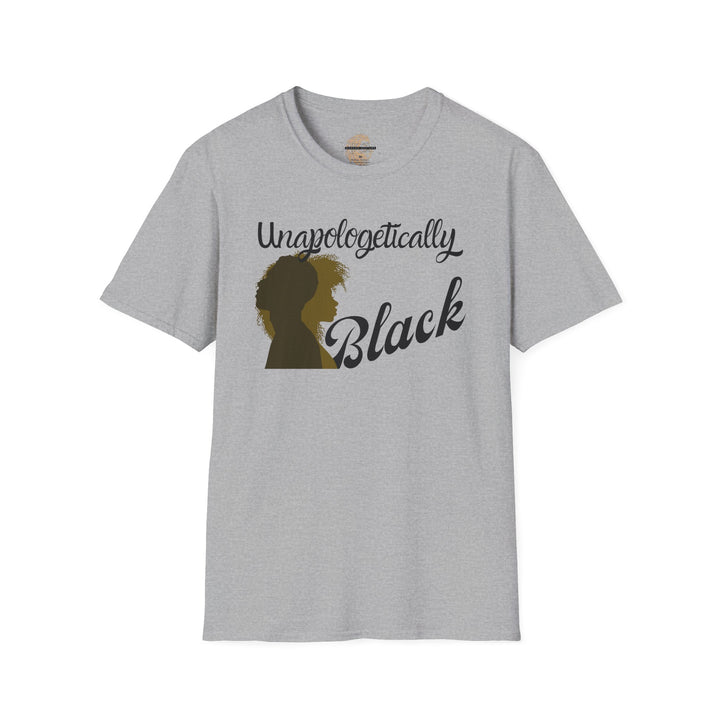 Empowerment-themed Unapologetically Black tee promoting unity and pride