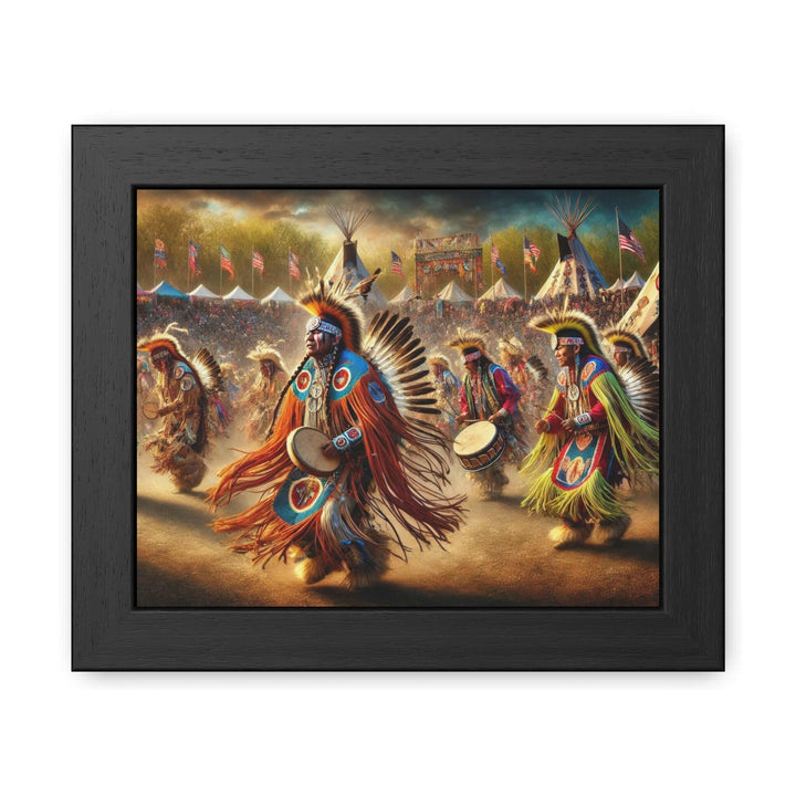 Native American PowWow Framed Art.