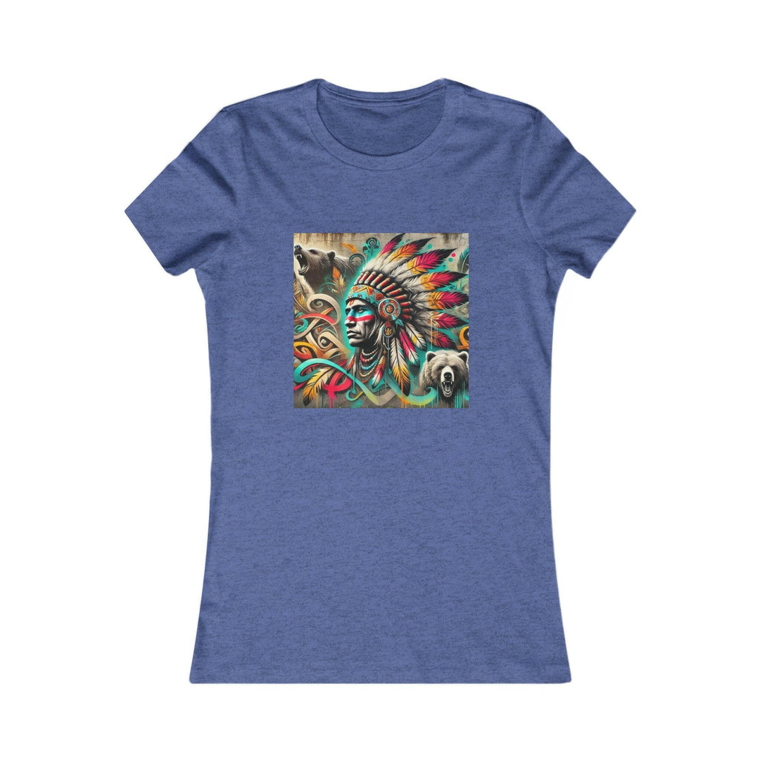 Tribal guardian design on indigenous women's tee for unique style and cultural flair (Keywords: Tribal guardian, indigenous, women's tee)