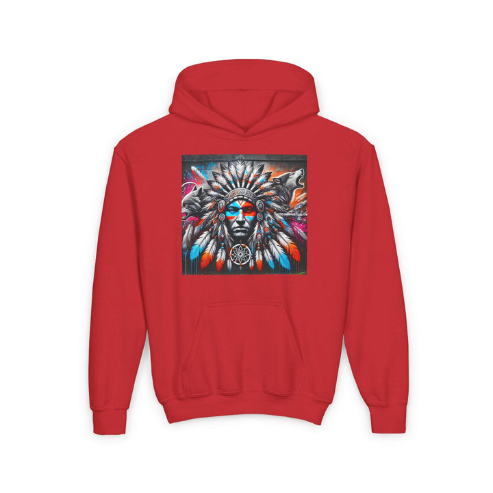 Native Warrior Dreamcatcher Youth Hoodie - Embrace Your Native Pride