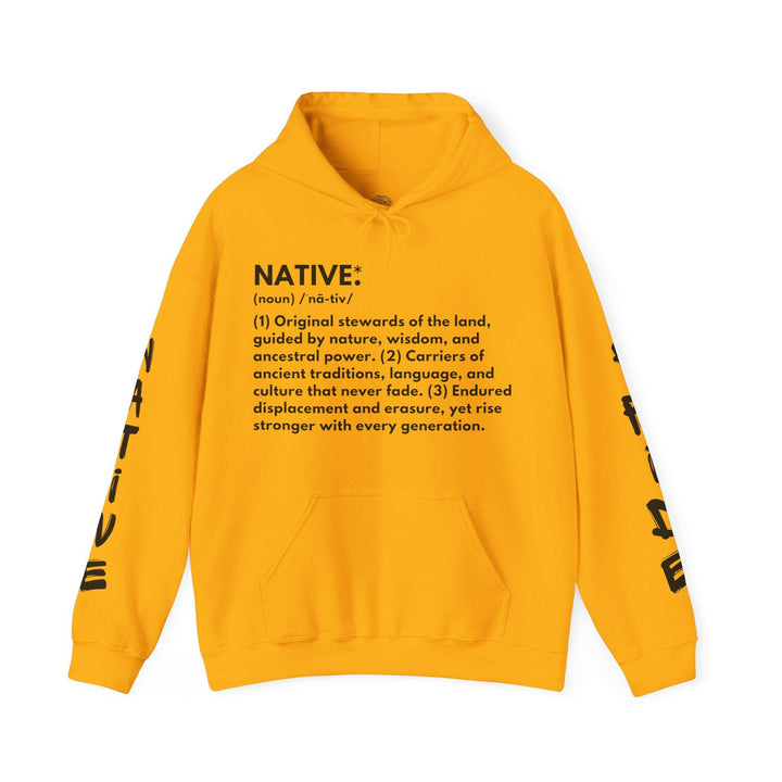 Explore the essence of Native definition through this stylish Hoodie that pays homage to ancestral roots