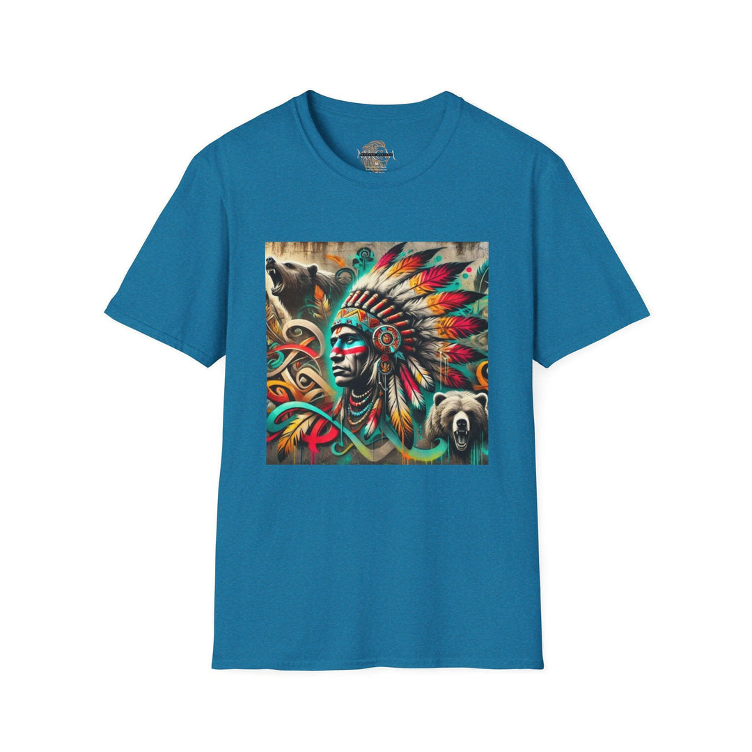 Tribal Guardian T-shirt showcasing Native Pride - SEO optimized ALT tag for online visibility