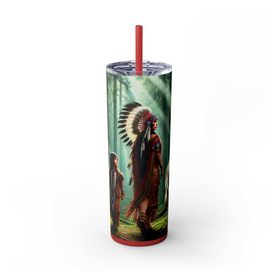 Native American Wolves Tumbler.