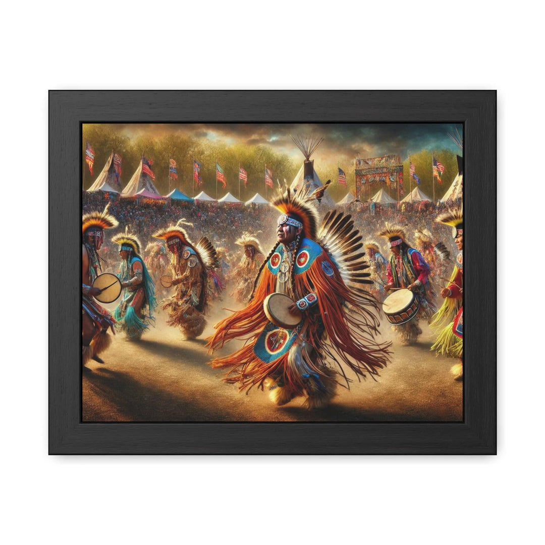 Native American PowWow Framed Art.