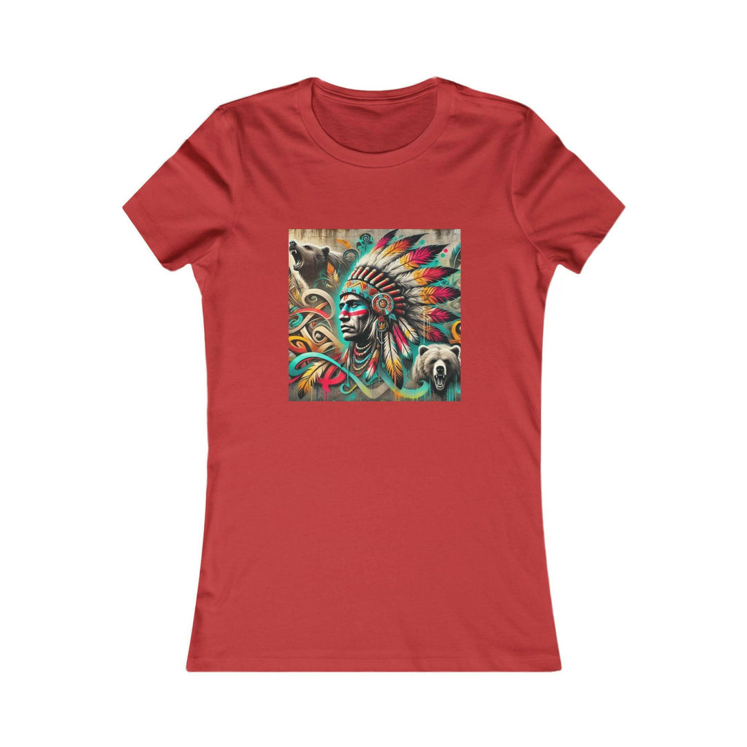 Tribal guardian design on indigenous women's tee for unique style and cultural flair (Keywords: Tribal guardian, indigenous, women's tee)