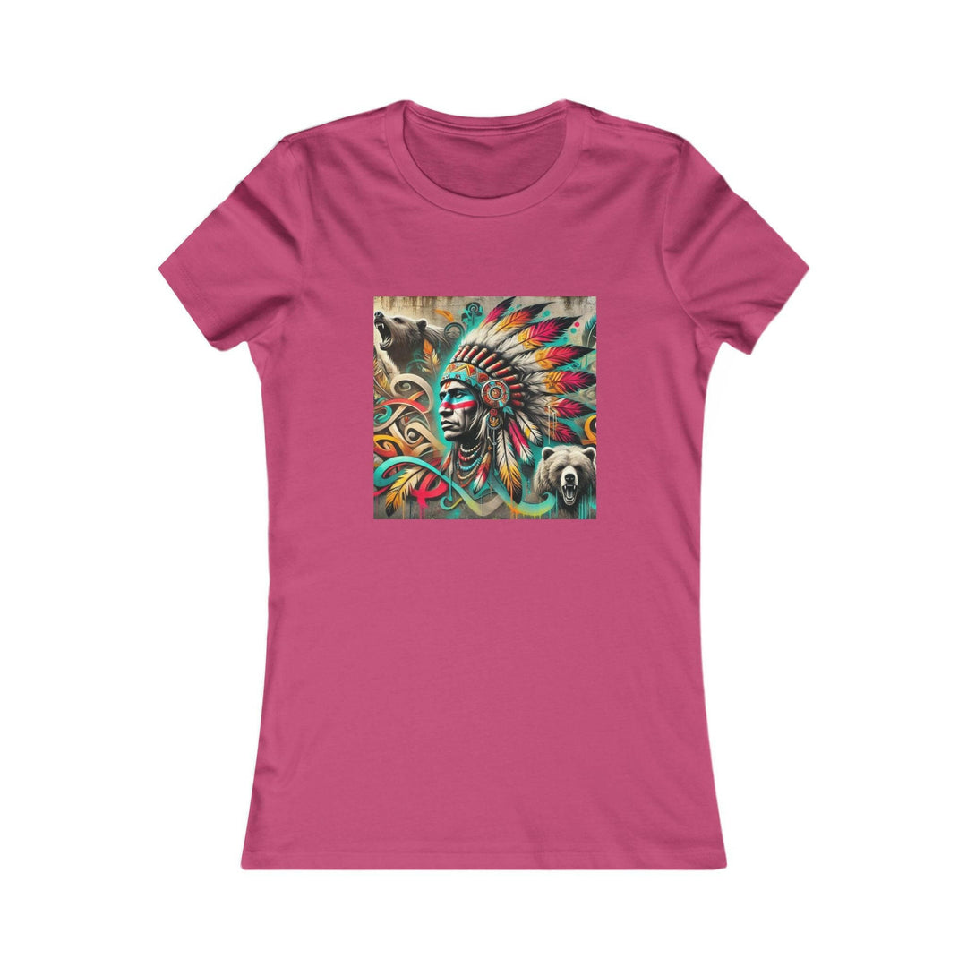 Tribal guardian design on indigenous women's tee for unique style and cultural flair (Keywords: Tribal guardian, indigenous, women's tee)