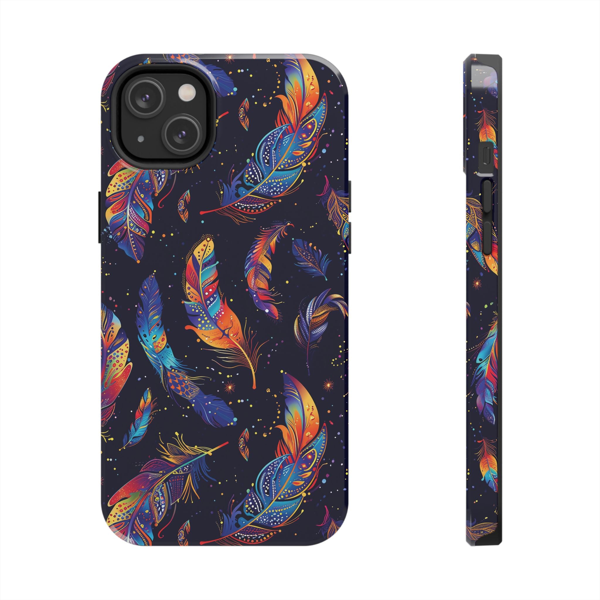 Native American Feather Tough Phone Case – Tribal Protection with Meaning for iPhone & Samsung