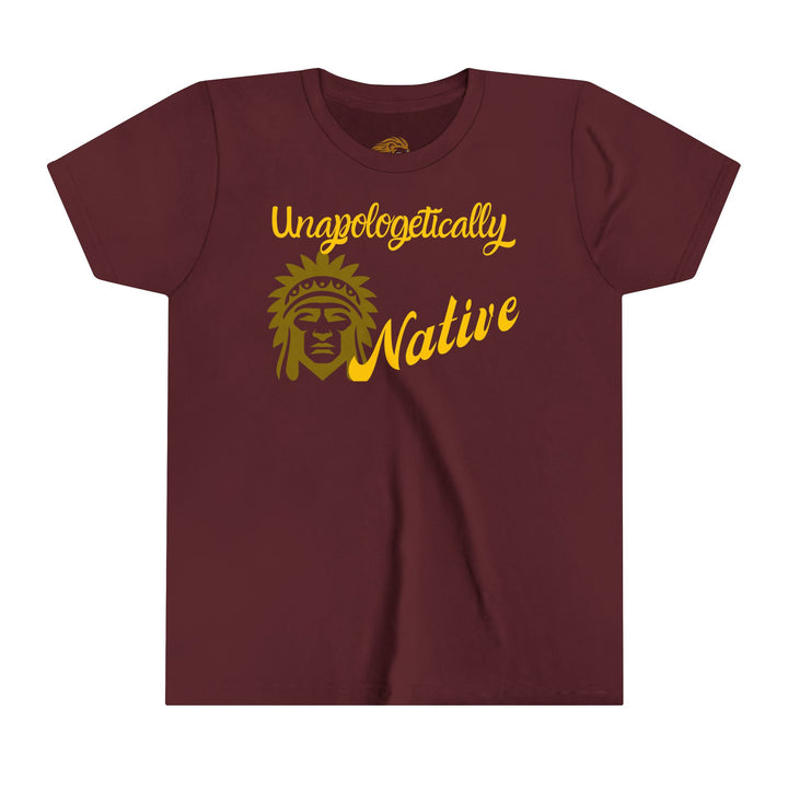 Unapologetically Native Indigenous Youth Tee - showcasing unity, pride and empowerment