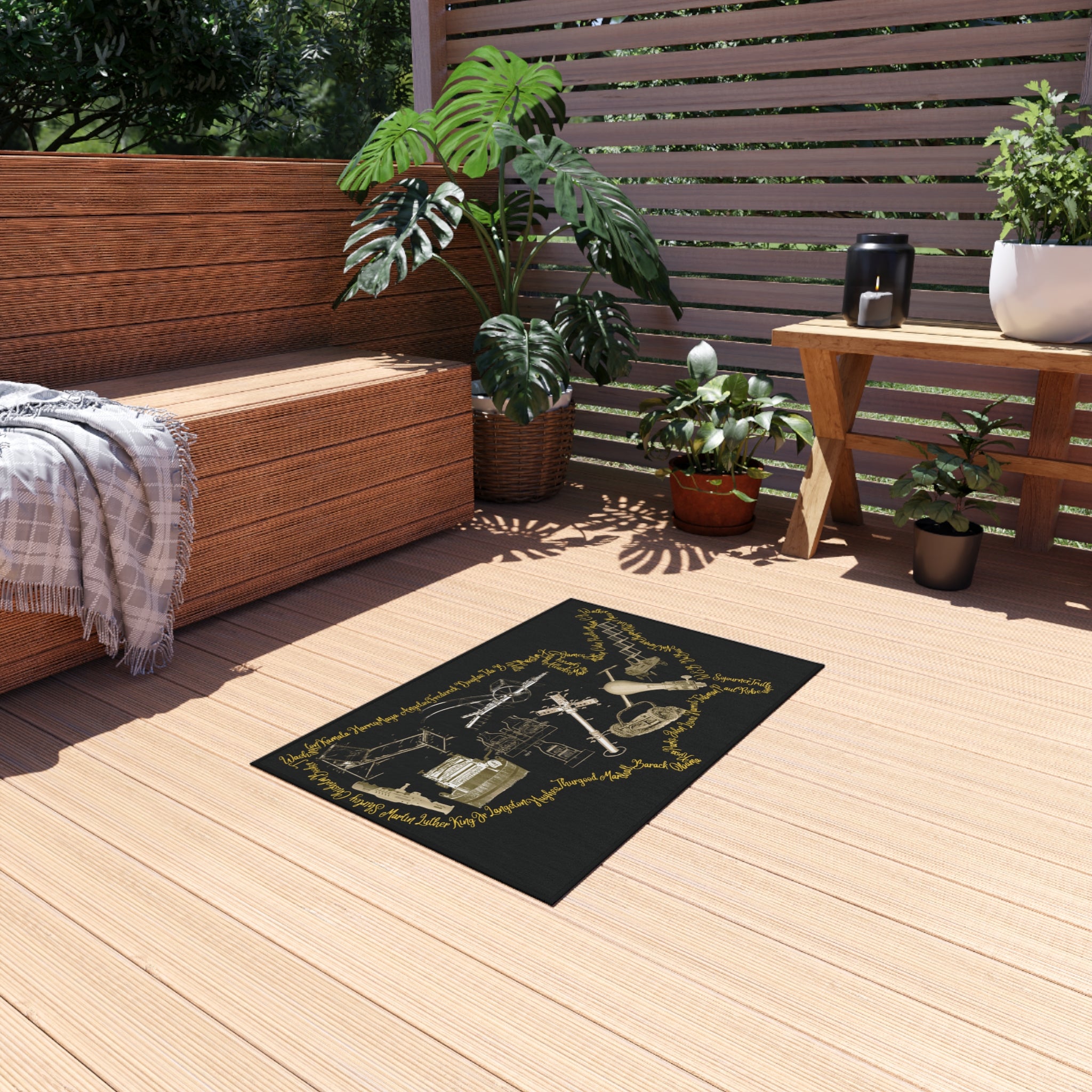 Black Excellence Rug – Afrocentric Power Statement Rug for Cultural Pride Home