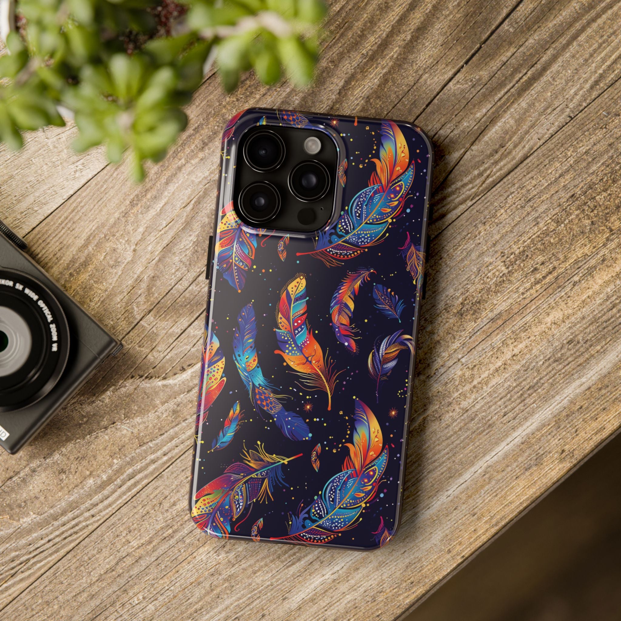 Native American Feather Tough Phone Case – Tribal Protection with Meaning for iPhone & Samsung
