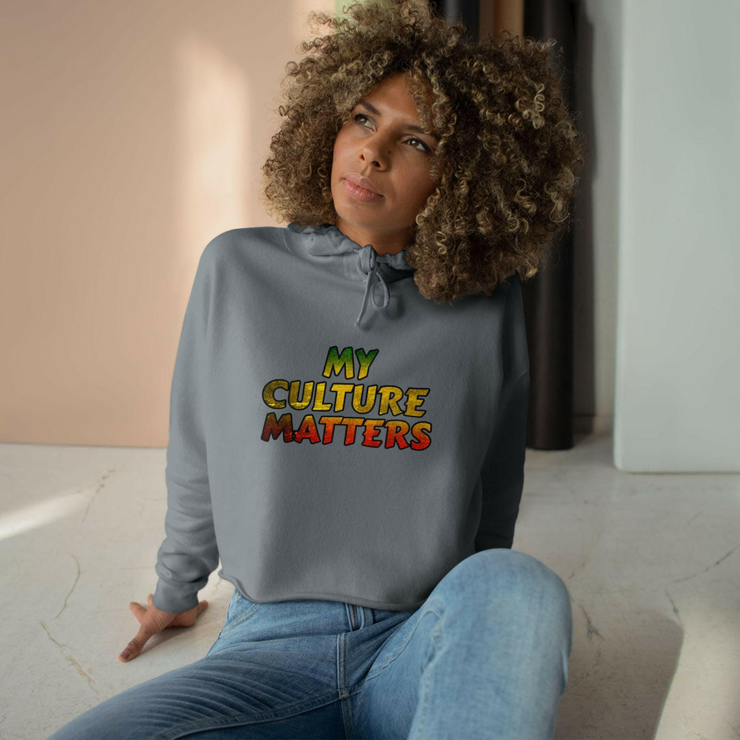 Rasta My Culture Matters Crop Hoodie - MKCM Modern Designs