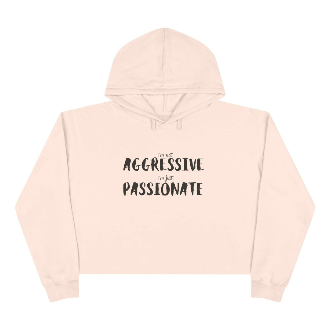 Crop hoodie showcasing Black culture and power statement, perfect for those who are not aggressive but just passionate.