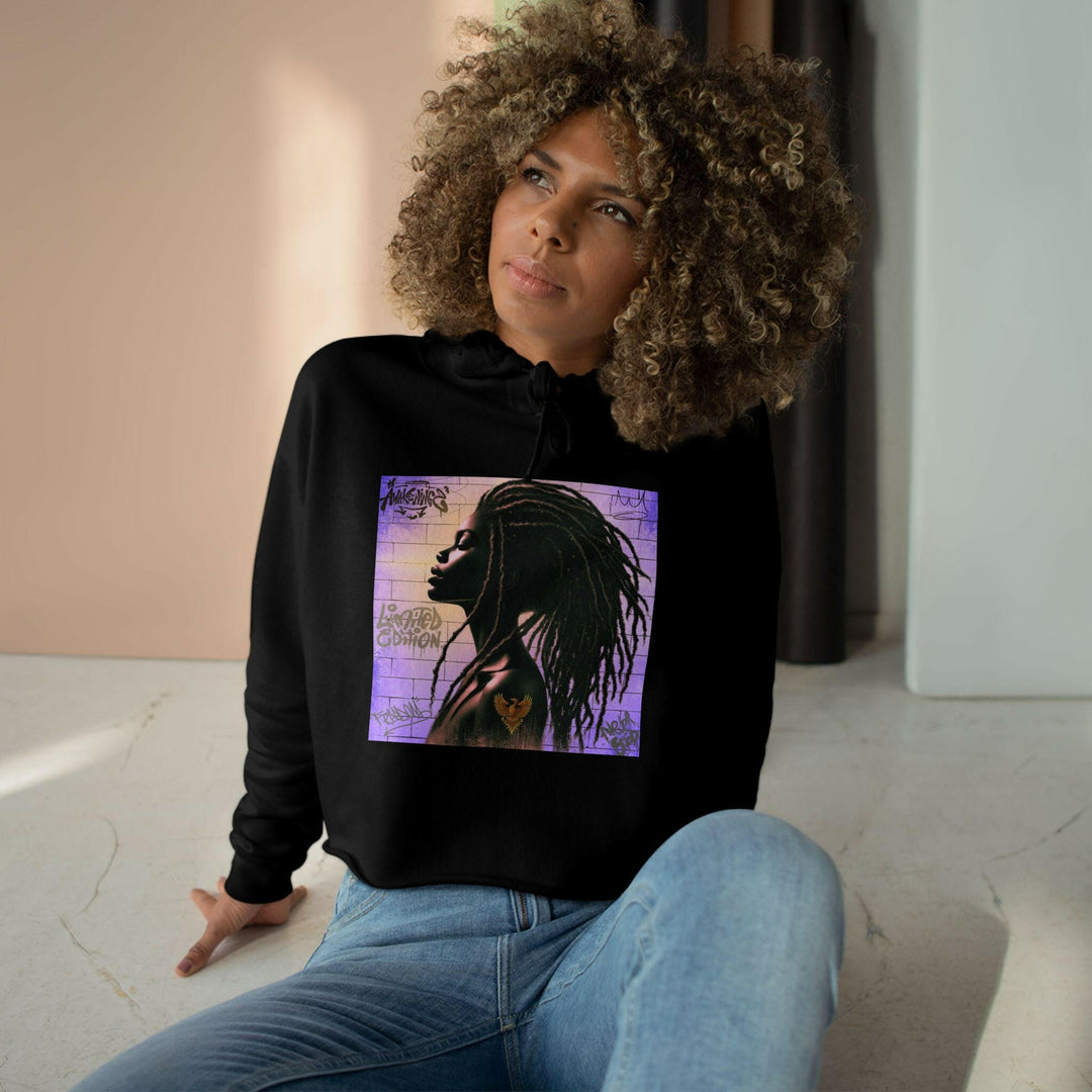 Loc'd Goddess Crop Hoodie - MKCM Modern Designs