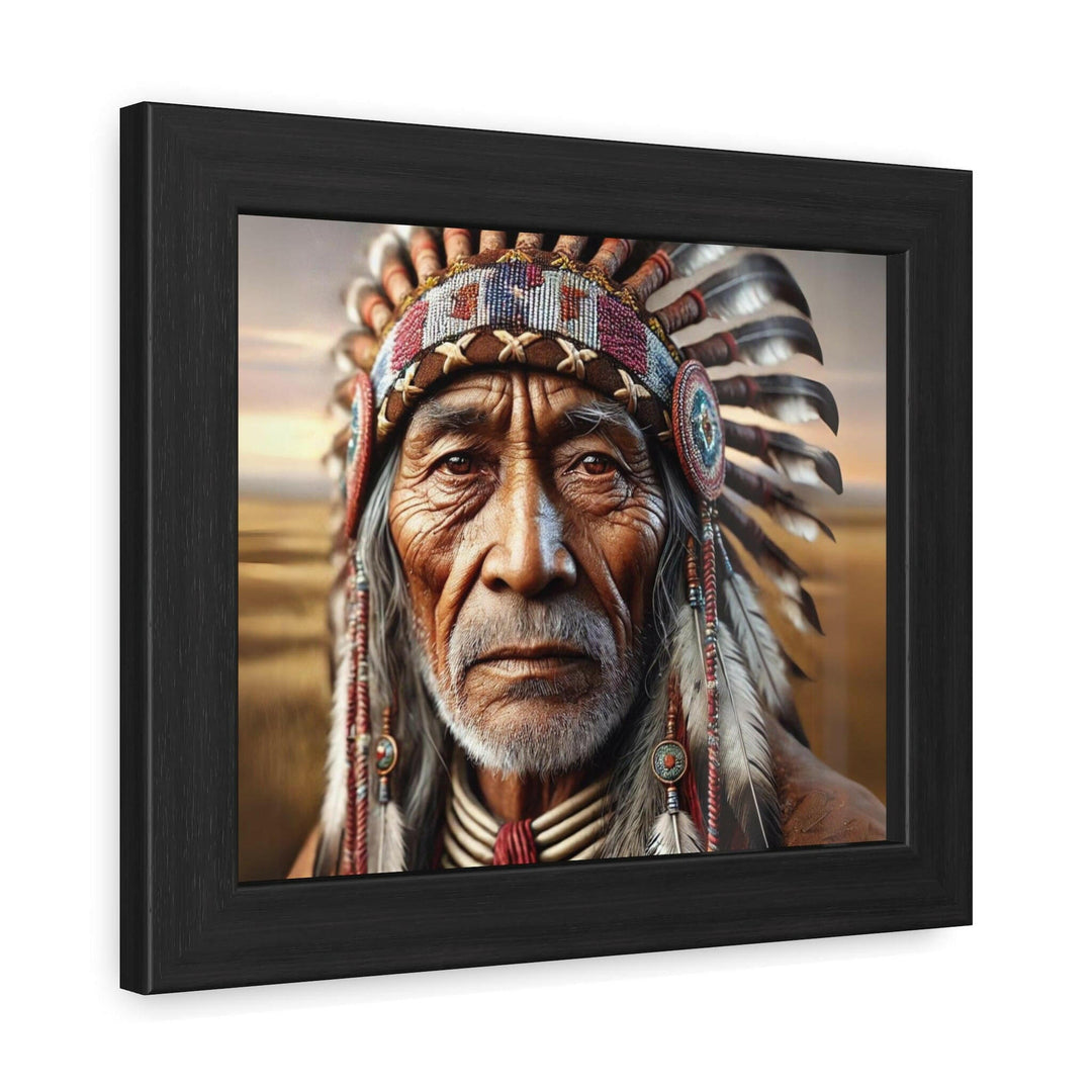 Native American Elder Framed Art.