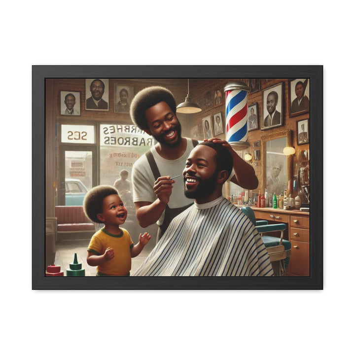 Barbershop Legacy - Traditional barber chair in vintage barbershop setting