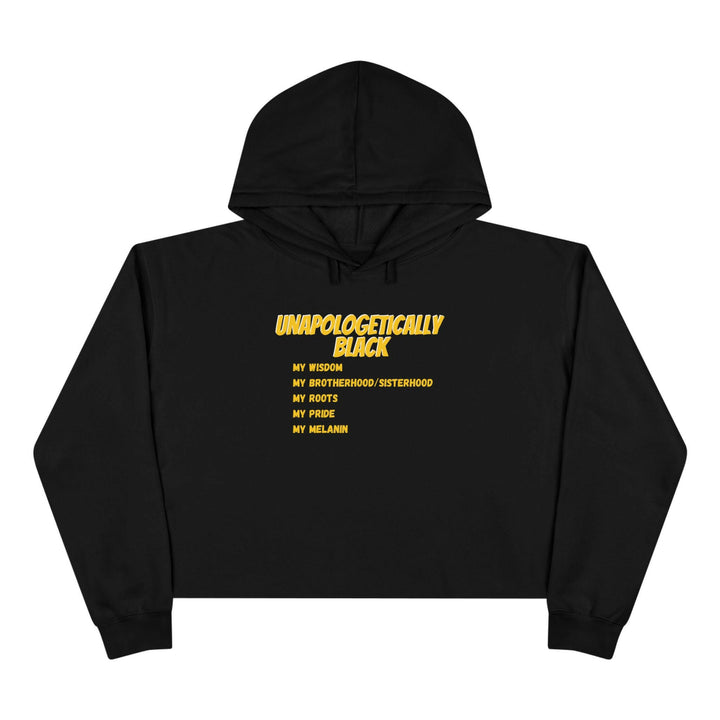 'Unapologetically BLACK' Crop Hoodie