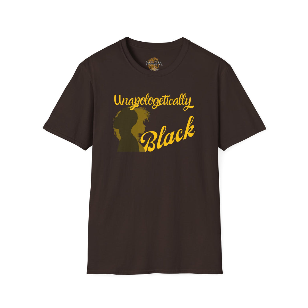 Empowerment-themed Unapologetically Black tee promoting unity and pride