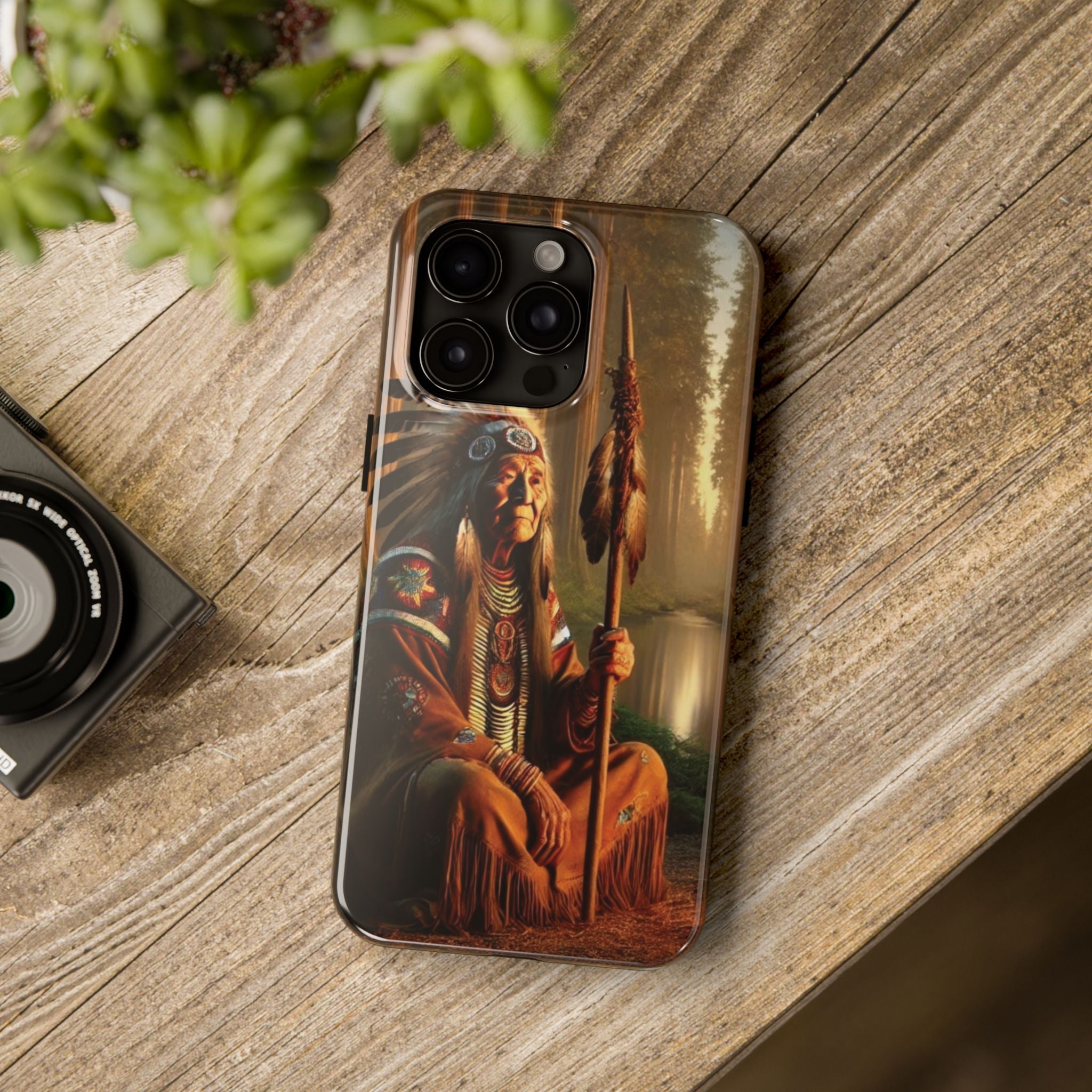 Native American Elder Tough Phone Case – Indigenous Warrior Wisdom for iPhone & Samsung