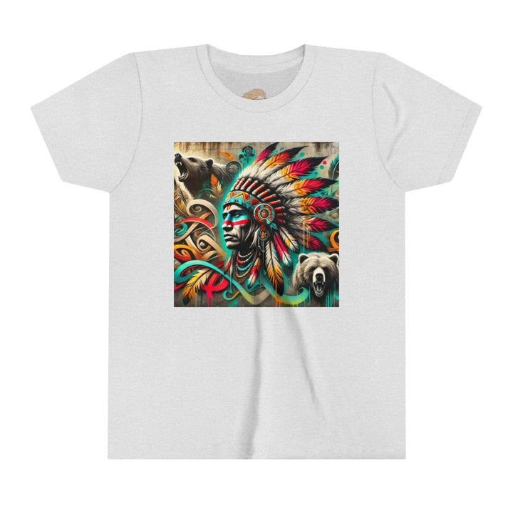 Tribal guardian youth tee featuring traditional design, cultural influence for stylish youths