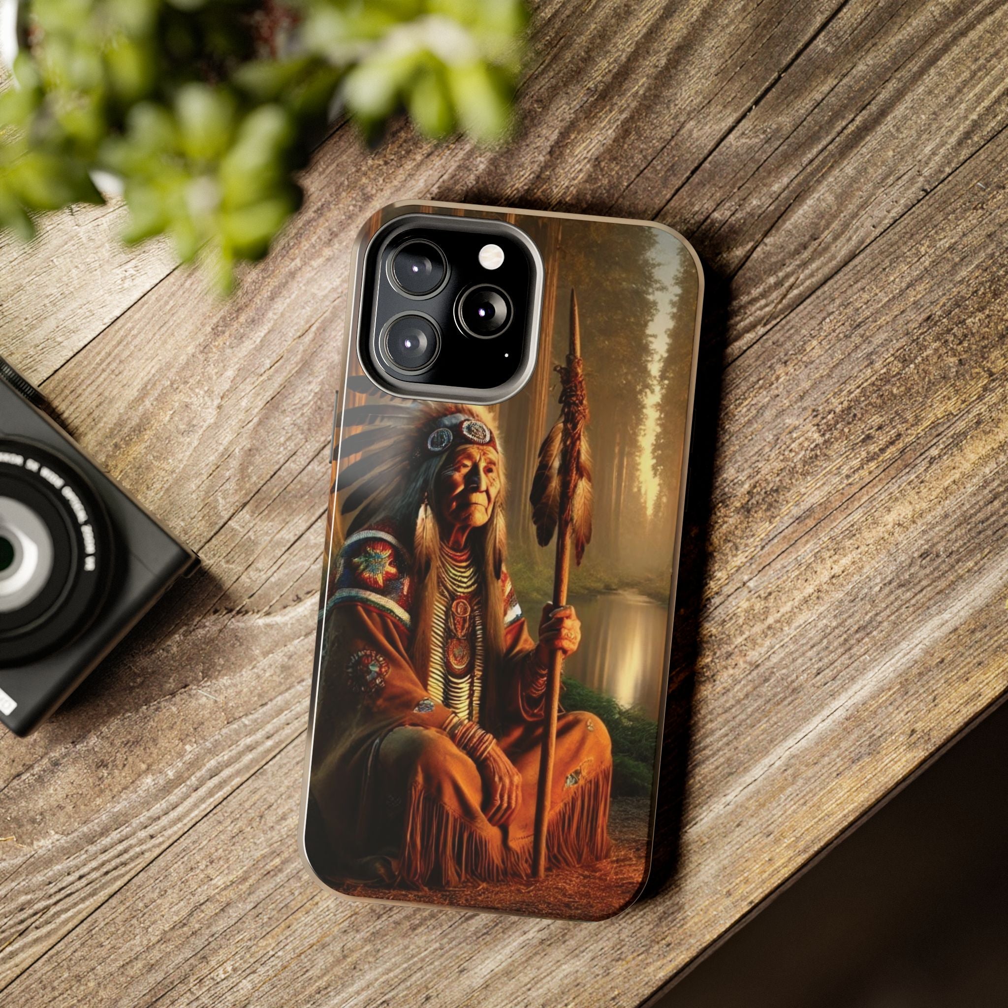 Native American Elder Tough Phone Case – Indigenous Warrior Wisdom for iPhone & Samsung