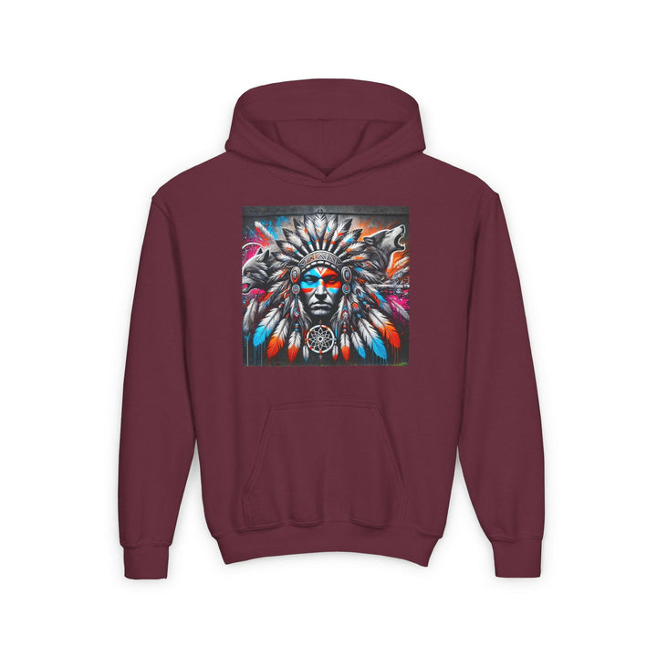 Native Warrior Dreamcatcher Youth Hoodie - Embrace Your Native Pride