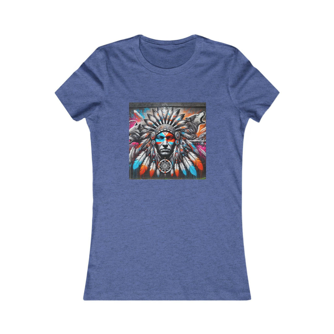 Indigenous women's tee featuring a native dream catcher - trendy, cultural apparel