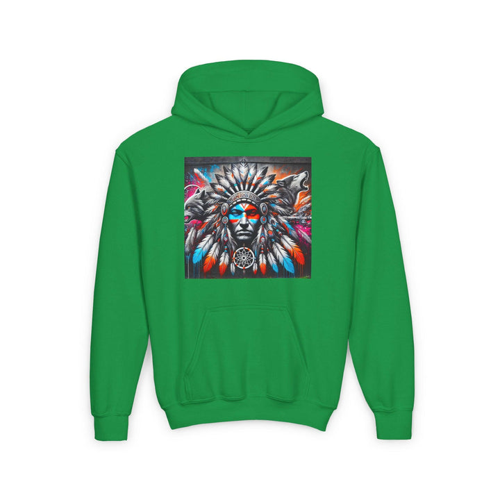 Native Warrior Dreamcatcher Youth Hoodie - Embrace Your Native Pride