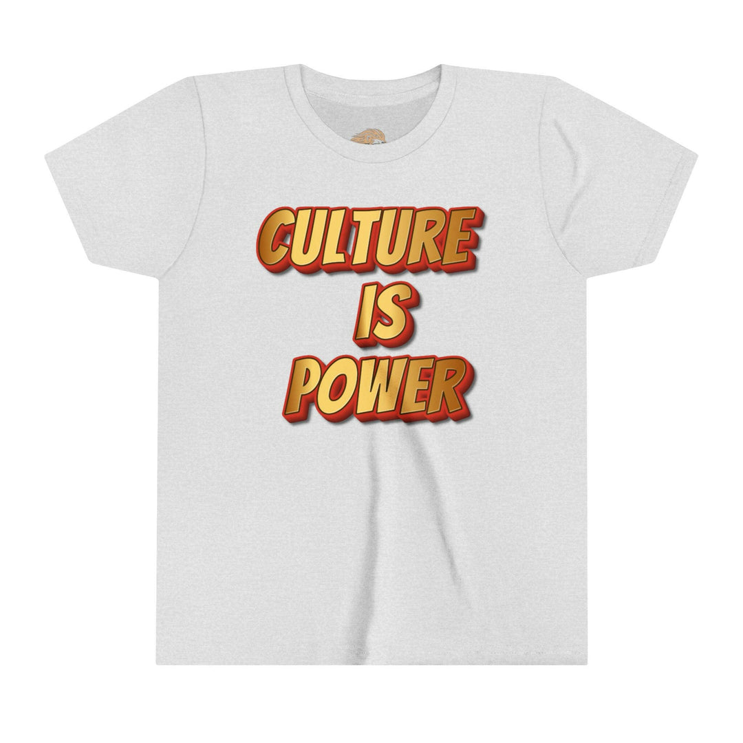 Youth Tee - Culture is Power Bold Graphic Shirt - MKCM Modern Designs