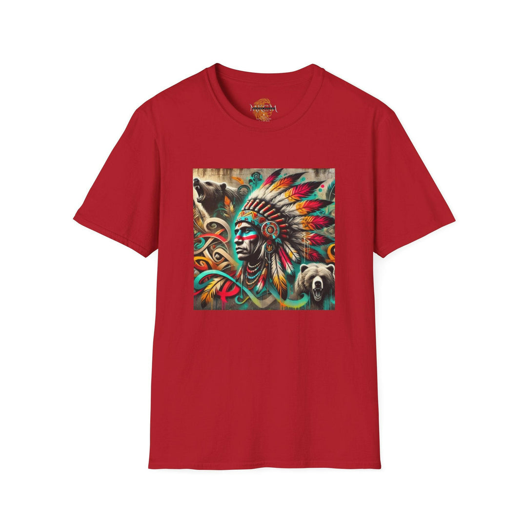 Tribal Guardian T-shirt showcasing Native Pride - SEO optimized ALT tag for online visibility