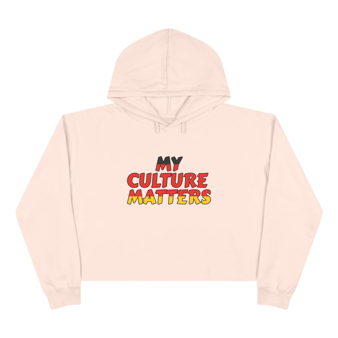 Native 'Culture Matters' Crop Hoodie