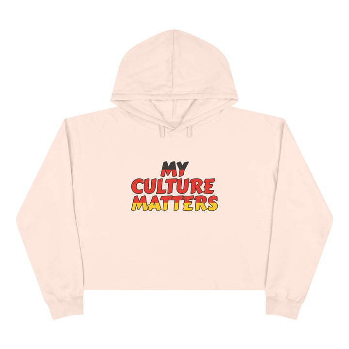 Native 'Culture Matters' Crop Hoodie